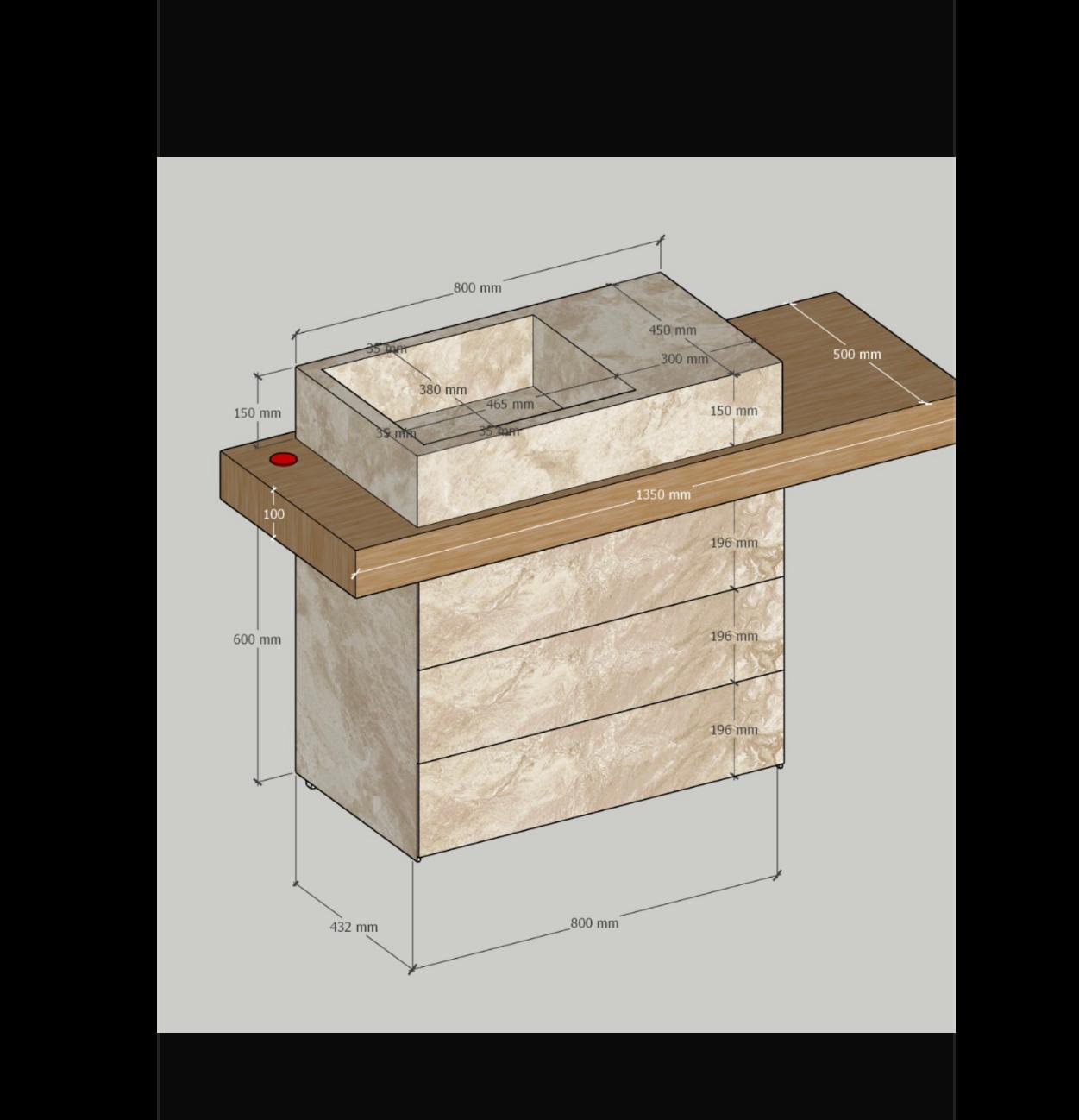 Proiect 3D pentru mobilier de baie din piatră – Eugen Arginta colaborează cu case de design
